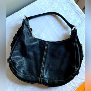 ROOTS Pebble Leather Satchel Bag